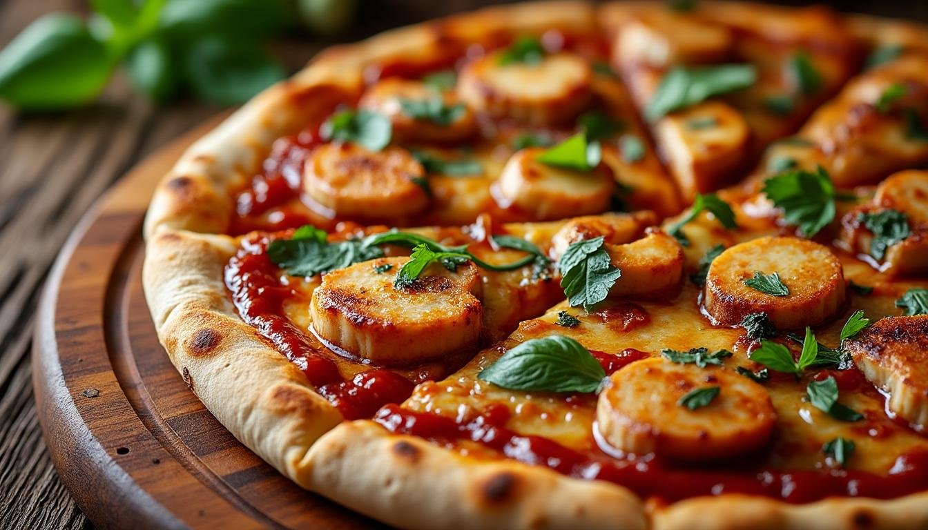 découvrez notre délicieuse recette de pizza bbq maison : pâte croustillante, sauce barbecue savoureuse, fromage fondant et garnitures gourmandes. facile et rapide à réaliser pour régaler toute la famille !