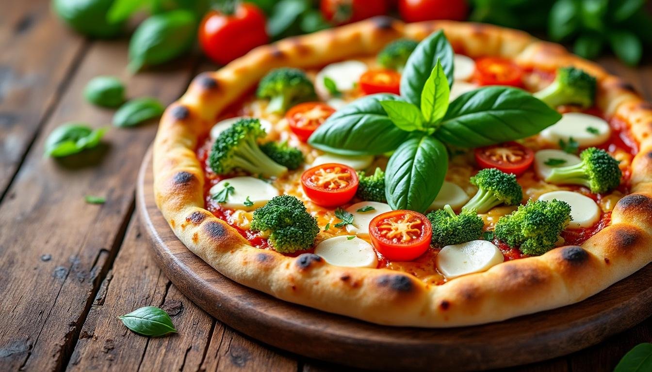 découvrez comment préparer une délicieuse pizza maison aux brocolis et mozzarella : une recette saine, gourmande et facile à réaliser pour régaler toute la famille !