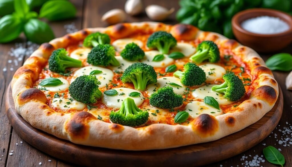 découvrez une délicieuse recette de pizza aux brocolis et mozzarella, facile à préparer et idéale pour un repas sain et gourmand. astuces, ingrédients et étapes détaillées pour régaler toute la famille !