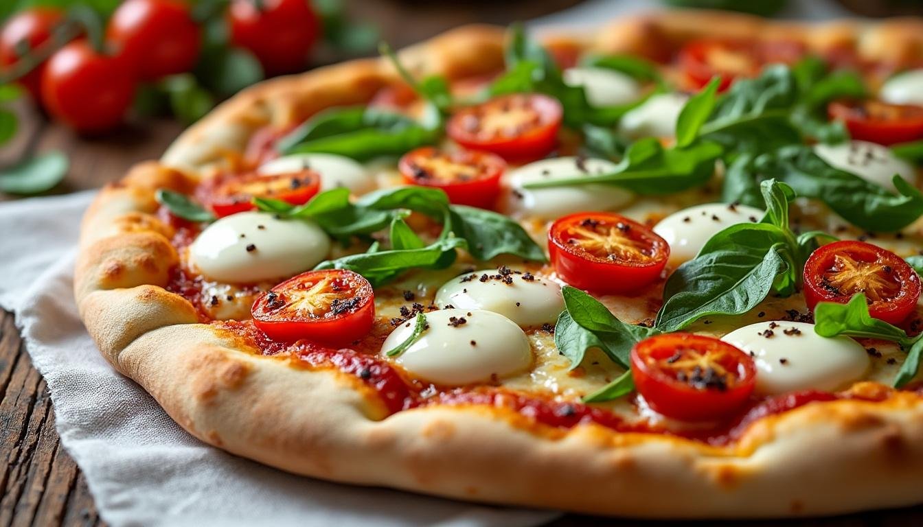 découvrez une délicieuse recette de pizza brocolis et mozzarella, facile à préparer. parfaite pour un repas sain et gourmand, alliant saveurs douces et fondantes. idéale pour toute la famille !