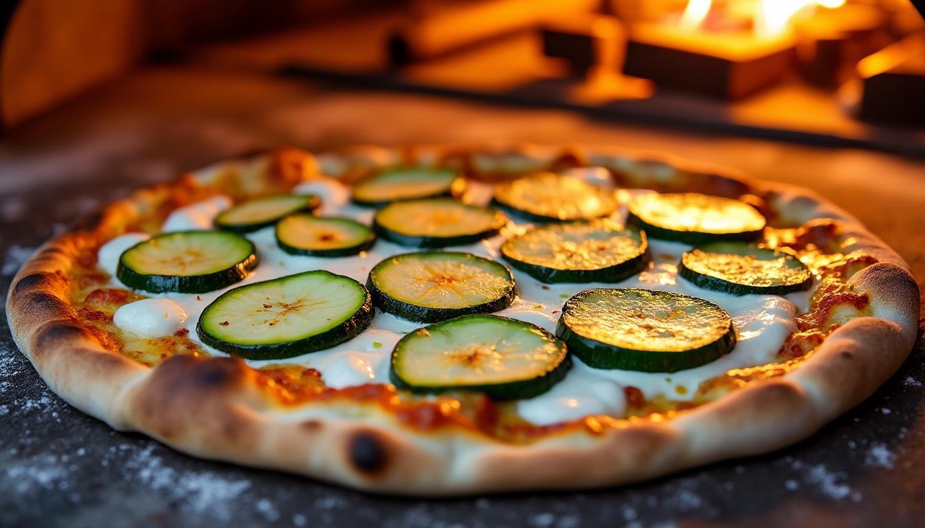 découvrez notre délicieuse recette de pizza aux courgettes et à la ricotta : une combinaison savoureuse de légumes frais, de fromage crémeux et d'une pâte croustillante. facile à préparer, idéale pour un repas convivial et gourmand !