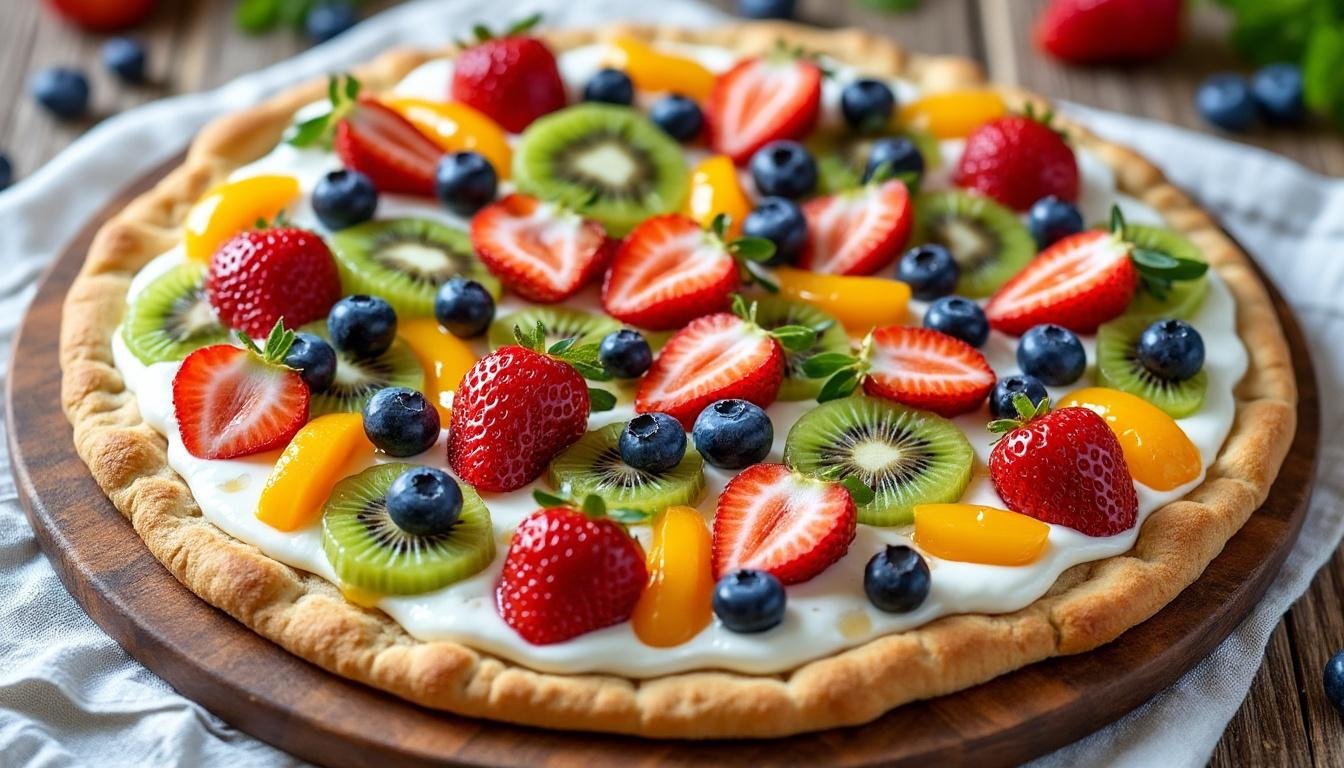 découvrez une délicieuse recette de pizza dessert gourmande, parfaite pour surprendre vos invités avec une touche sucrée. facile et rapide à préparer, cette pizza sucrée ravira petits et grands lors de vos moments festifs !