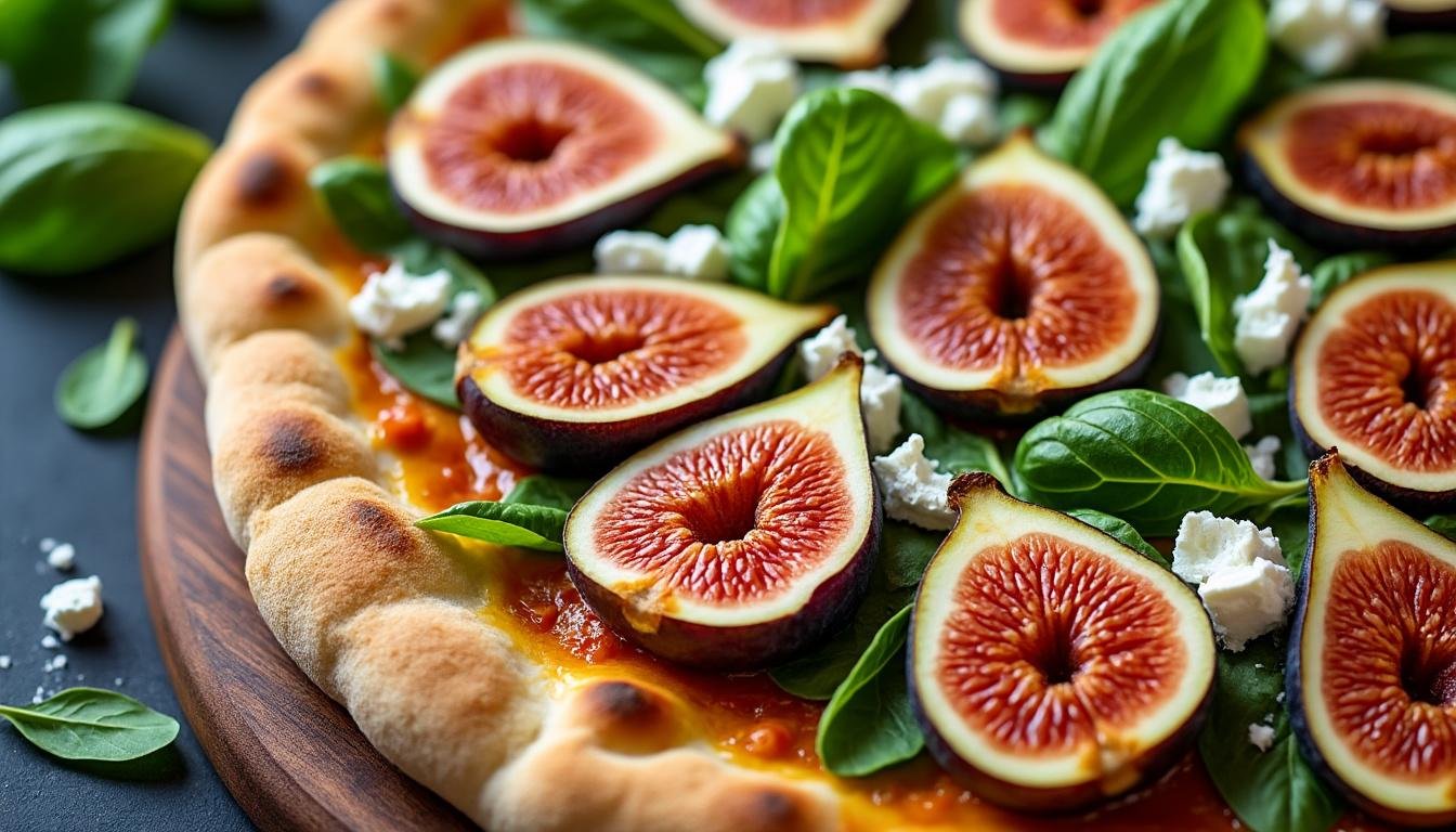 découvrez notre recette gourmande de pizza aux figues et fromage de chèvre : une alliance sucrée-salée parfaite pour surprendre et régaler vos invités en toute simplicité.