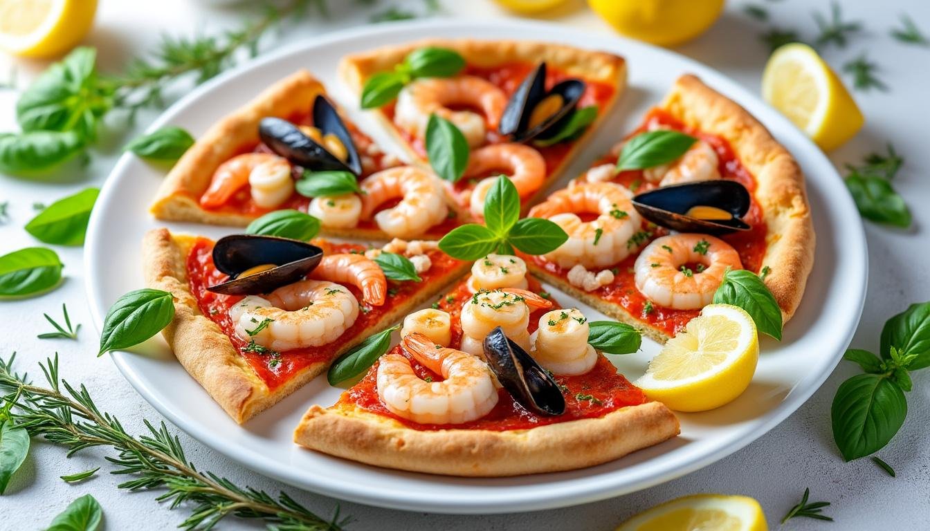 découvrez la recette authentique de la pizza frutti di mare : une pâte croustillante garnie de fruits de mer frais, de sauce tomate et de fromage fondant. facile à réaliser, idéale pour un repas gourmand et savoureux !