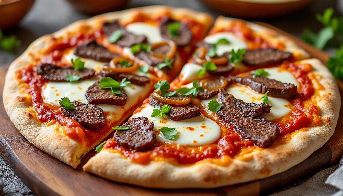 découvrez notre délicieuse recette de pizza mexicaine, garnie de viandes épicées, légumes frais et fromage fondant. facile à préparer pour un repas convivial et savoureux à partager en famille ou entre amis !