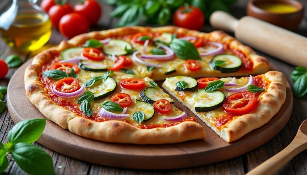 découvrez la recette de la pizza ortolana, une pizza gourmande garnie de légumes frais et grillés. facile à préparer, savoureuse et idéale pour un repas sain et convivial en famille ou entre amis.