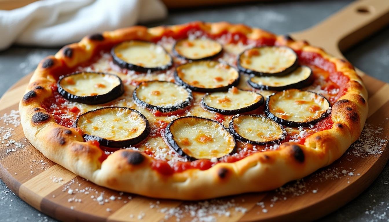 découvrez notre recette savoureuse de pizza parmigiana : une pâte croustillante, une sauce tomate maison, des aubergines fondantes, de la mozzarella et du parmesan gratiné. idéale pour un repas italien gourmand et convivial !