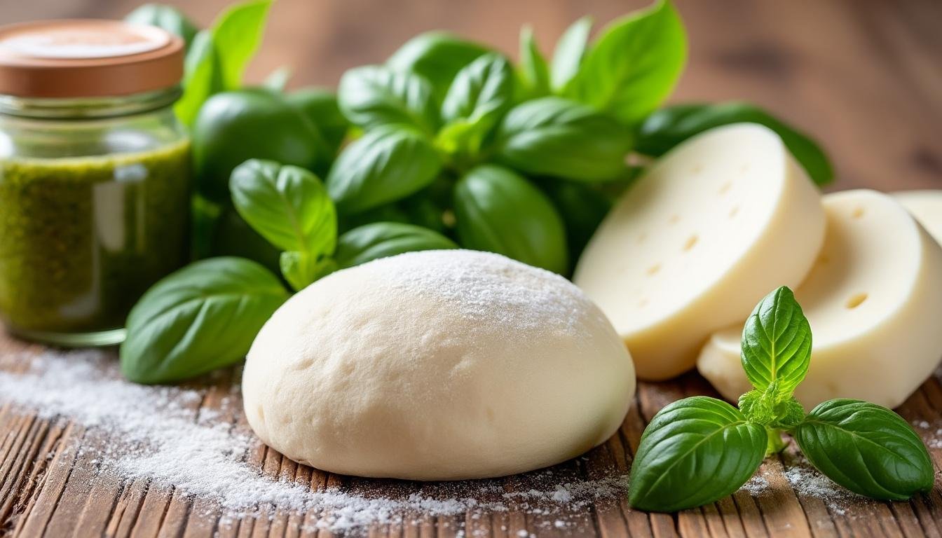 découvrez notre délicieuse recette de pizza au pesto : une pâte fine et moelleuse, garnie de sauce pesto, mozzarella fondante et tomates fraîches. simple, rapide et idéale pour un repas gourmand en famille ou entre amis !