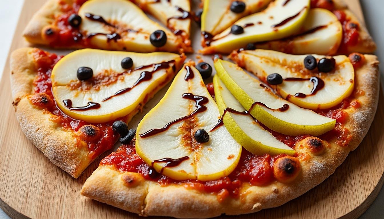 découvrez une délicieuse recette de pizza alliant la douceur de la poire et la force du gorgonzola. une association gourmande et originale pour surprendre vos papilles et régaler vos invités !