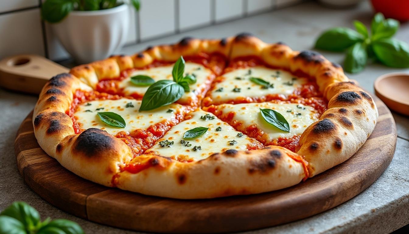 découvrez la recette authentique de la pizza quattro formaggi, une pizza aux quatre fromages gourmande et facile à préparer chez vous. parfaite pour les amateurs de fromage !