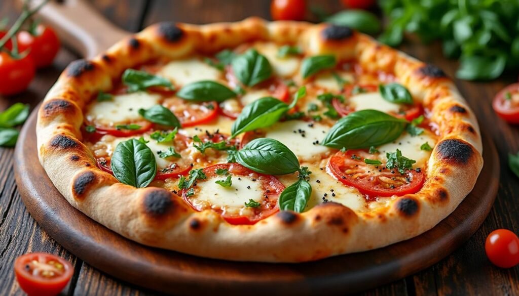 découvrez une délicieuse recette de pizza quattro formaggi végétarienne, garnie de quatre fromages fondants pour un maximum de saveurs. facile à préparer, idéale pour un repas convivial et gourmand !