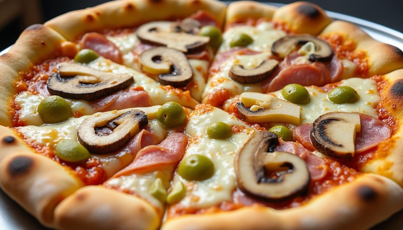 découvrez la recette authentique de la pizza quattro stagioni, une spécialité italienne garnie de jambon, champignons, artichauts et olives. facile à préparer, parfaite pour régaler toute la famille !