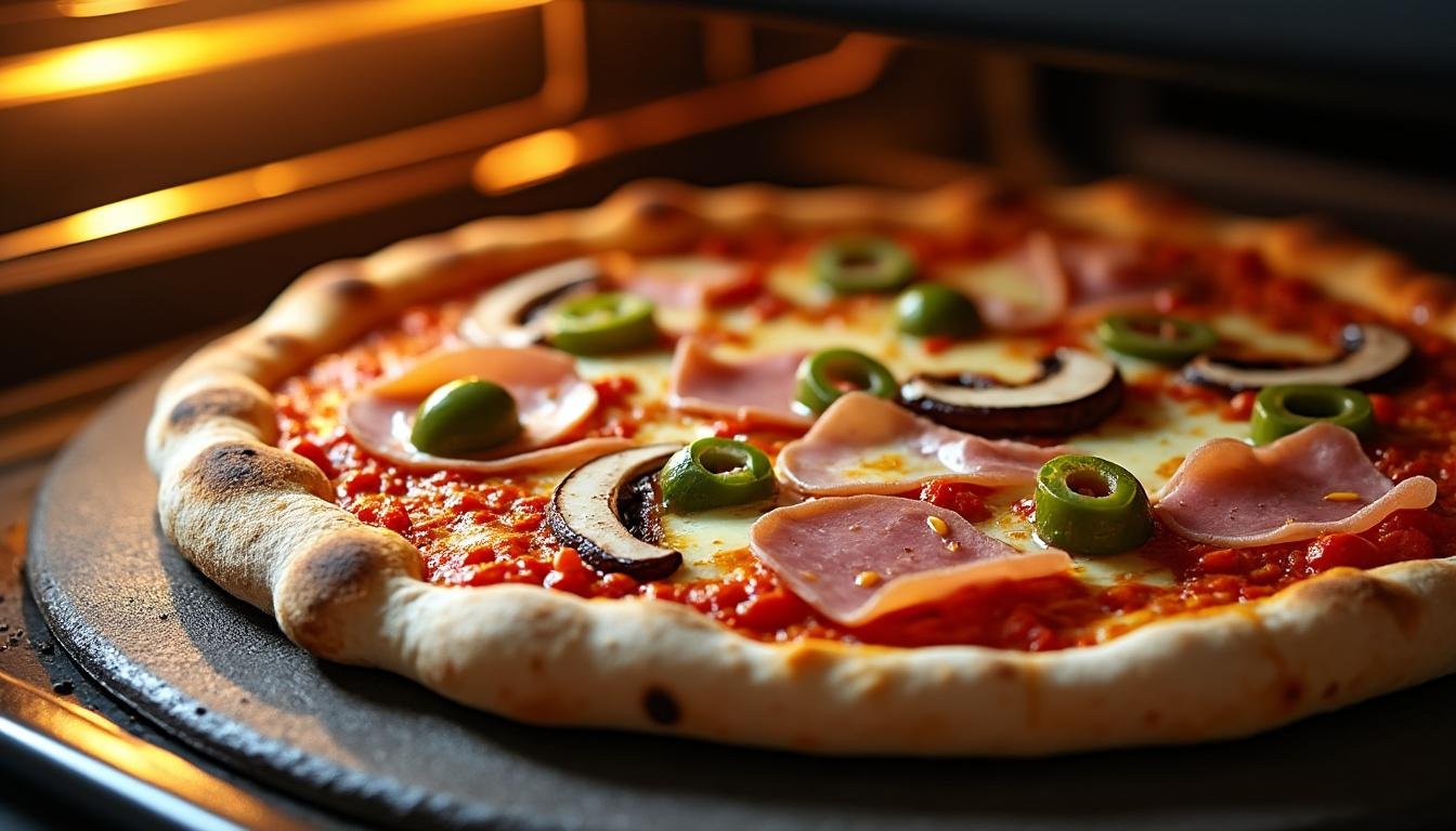découvrez la recette incontournable de la pizza reine : une pâte moelleuse garnie de jambon, champignons et mozzarella pour un repas savoureux et convivial. facile à préparer, succès garanti !