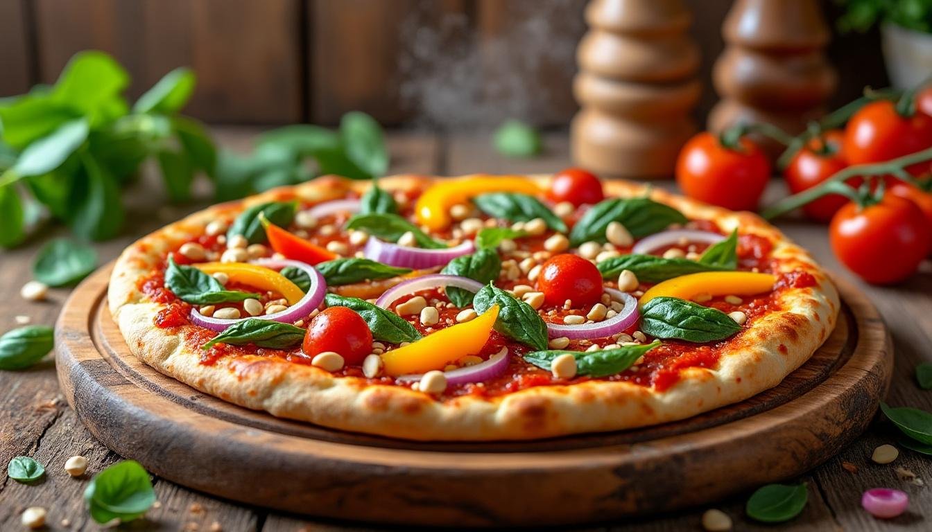 découvrez notre délicieuse recette de pizza vegan, facile à préparer, gourmande et 100% végétale. parfaite pour un repas sain, savoureux et sans produits d'origine animale !
