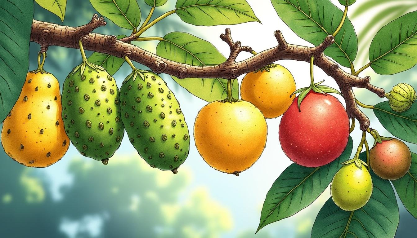 découvrez les différentes variétés d'anones ainsi que leurs caractéristiques principales pour mieux les connaître et les apprécier.