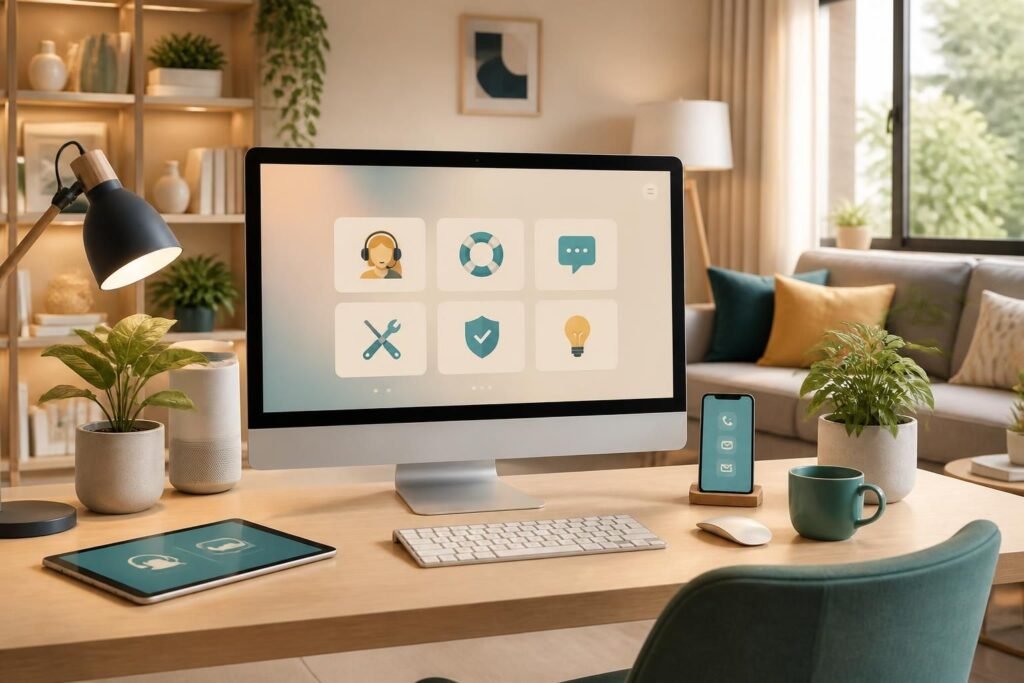 explorez les véritables services et avantages proposés par cette plateforme d'aide en ligne à domicile, conçue pour faciliter votre quotidien.